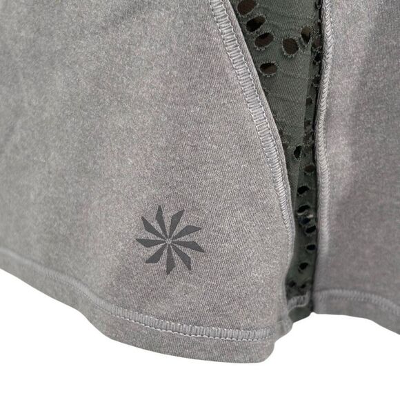 Athleta Eyelet Unsinkable Yoga Tank Top Graphite Gray Size Small - Picture 9 of 13